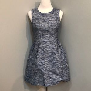 Shoshanna Blue/Black Tweed “Belle” midi-dress, 4